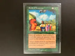 SEEDS OF INNOCENCE from Mirage Magic the Gathering 1996 MTG Green RESERVED LIST - Image 1