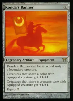 MTG English Konda's Banner NM Normal Champions of Kamigawa - Image 1