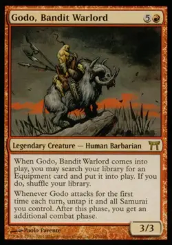 MTG English Godo, Bandit Warlord NM Normal Champions of Kamigawa - Image 1