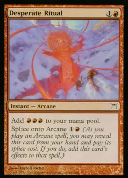 MTG English Desperate Ritual NM Normal Champions of Kamigawa - Image 1