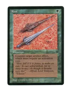Rust Card 1994 Legends Magic the Gathering MTG LP - Image 1