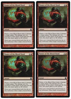 Flames of the Blood Hand x4 4x Premium Series: Fire & Lightning FOIL MTG NM AZ1 - Image 1