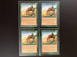 4 x RAMPANT GROWTH from Mirage Magic the Gathering 1996 MTG Vintage Green - Image 1