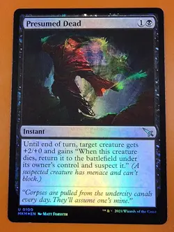 1x Presumed Dead | FOIL | Murders at Karlov Manor | MTG Magic Cards - Image 1