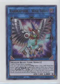 Raidraptor - Wise Strix Ultra Rare 1st Ed. YuGiOh Duel Overload #DUOV-EN005 00jz - Image 1