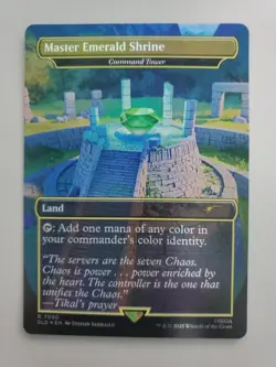 MTG Master Emerald Shrine Secret Lair Drop Sonic Foil Uncommon - Image 1