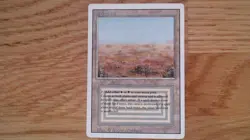 MTG - Magic the Gathering - Scrubland - Revised - White/Black - NM/LP - NR - Image 1