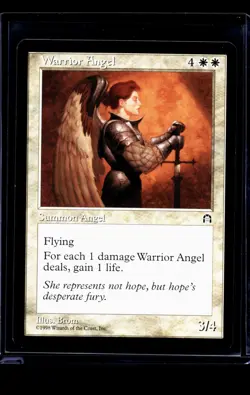 1998 MTG Magic The Gathering STH Stronghold Vintage Warrior Angel - Image 1
