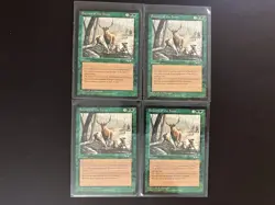 4 x BOUNTY OF THE HUNT from Alliances Magic the Gathering 1996 MTG Vintage Green - Image 1