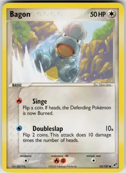 Pokemon TCG Bagon 52/107 Deoxys Common card Normal LP - Image 1