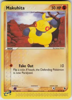 Pokemon TCG Makuhita 58/109 Ruby and Sapphire Common card Normal LP - Image 1