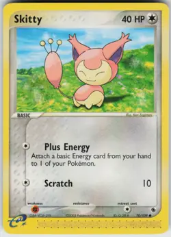 Pokemon TCG Skitty 70/109 Ruby and Sapphire Common card Normal LP - Image 1