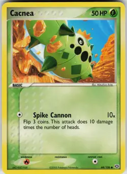 Pokemon TCG Cacnea 44/106 Emerald Common card Normal LP - Image 1