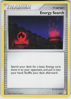 Pokemon TCG Energy Search (Lucario) 8/11 DP Trainer Kit: Manaphy & Lucario Commo - Image 1