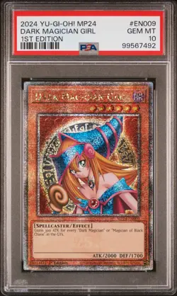 Dark Magician Girl Yugioh 2024 MP24-EN009 Quarter Century Secret Rare 1st PSA 10 - Image 1