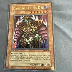 Yugioh: Dark Ruler Ha Des - LOD-001 - Ultra Rare 1st Edition NA English Vintage - Image 1
