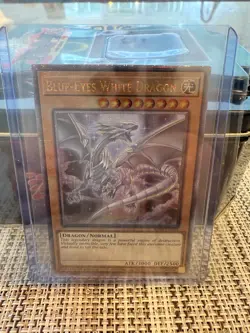 Blue-Eyes White Dragon Quarter Century Secret Rare RA04-EN108 Yugioh 8th Art - Image 2