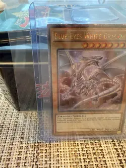 Blue-Eyes White Dragon Quarter Century Secret Rare RA04-EN108 Yugioh 8th Art - Image 3