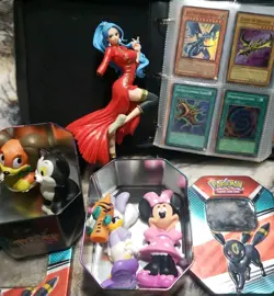 Huge Lot Vintage Yugioh Cards Binder Pokemon Tins Toys Anime Figure TP2 1st LOB - Image 1