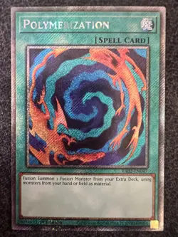 Yugioh Polymerization RA02-EN047 Platinum Secret Rare 1st Edition NM - Image 1