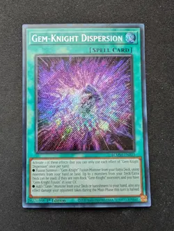 Yugioh Gem-Knight Dispersion BLMM-EN023 Secret Rare 1st Edition NM - Image 1