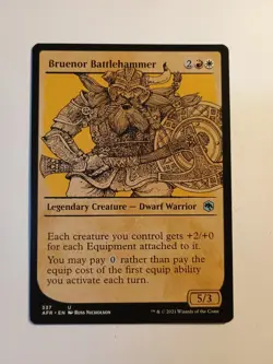 Bruenor Battlehammer Showcase 337 Mtg Magic The Gathering Uncommon AFR NM - Image 1
