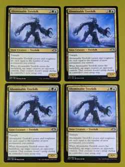 Abominable Treefolk x4 Modern Horizons 4x Magic the Gathering MTG - Image 1