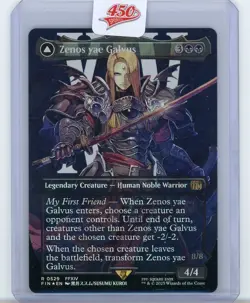 1x MTG Final Fantasy FIN - Zenos yae Galvus - Borderless - Surge Foil - NM/M - Image 1