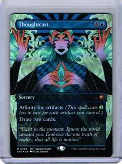 Thoughtcast (Borderless, Foil) - Special Guests (SPG) #85 - Magic The Gathering - Image 1