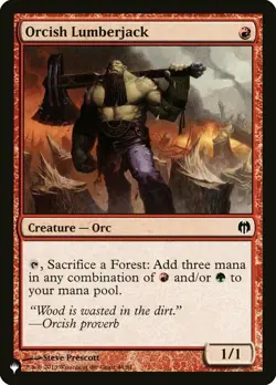 1 x Orcish Lumberjack - Mystery Booster / The List - NM-Mint - MTG - Image 1