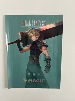 FINAL FANTASY promotional FOIL ART POSTER 18x24" Cloud MTG Magic Gathering - Image 1