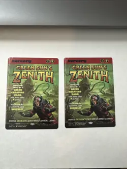 2x GREEN SUN'S ZENITH- Magic Edge Of Eternities MtG Special Guests 1 Mythic EoE - Image 1