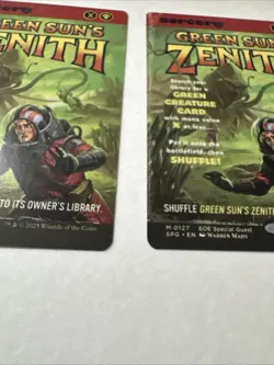 2x GREEN SUN'S ZENITH- Magic Edge Of Eternities MtG Special Guests 1 Mythic EoE - Image 3