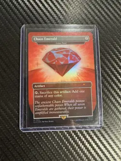 Magic The Gathering Sonic Secret Lair Red Chaos Emerald Lotus Petal 7032 - Image 1