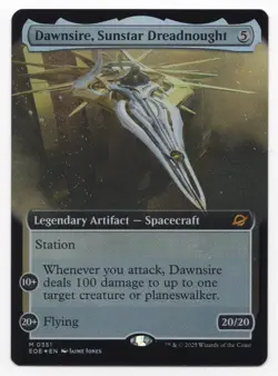 Dawnsire, Sunstar Dreadnought (Extended Art) Edge of Eternities Foil #351 MTG - Image 1