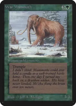 War Mammoth | MtG Magic Alpha Edition | English | Near Mint-Mint (NM-M) - Image 1