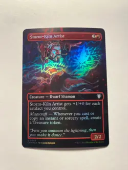 Storm-Kiln Artist NM (Borderless) Commander Masters Foil MTG - Image 1