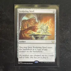 x1 Sculpting Steel R MTG Commander: March of the Machine M/NM, English - Image 1