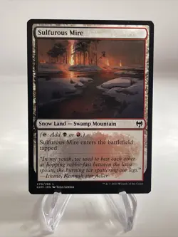 Sulfurous Mire Snow land MTG Kaldheim 270/285 Light Use - Image 1