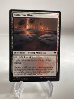 Sulfurous Mire Snow land MTG Kaldheim 270/285 Light Use - Image 2