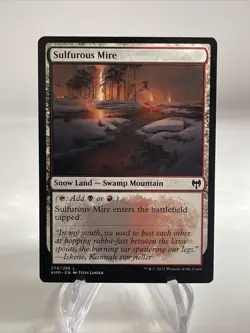 Sulfurous Mire Snow land MTG Kaldheim 270/285 Light Use - Image 3