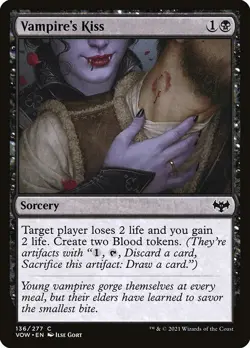 1x Vampire's Kiss - Foil NM Eng MTG - Crimson Vow - Image 1