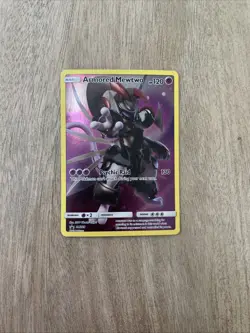 Pokemon TCG Armored Mewtwo Holo Black Star Promo SM228 - Image 1