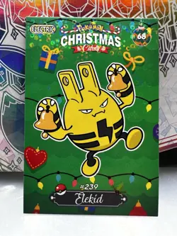 Pokemon 2024 Peru DKV Collectoons Christmas #68 Elekid - Image 1