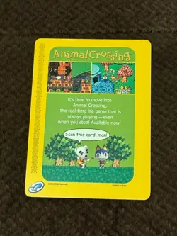 Animal Crossing E-Reader Card - Scan This Card, Man! 2002 04-E001 - Image 1