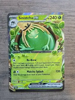 Pokemon TCG Sinistcha ex 023/167 Twilight Masquerade NM - Image 1