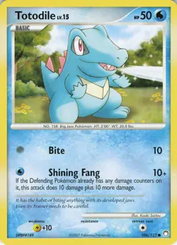 Totodile 106/123 Mysterious Treasures Common regular NM Pokemon TCG - Image 1