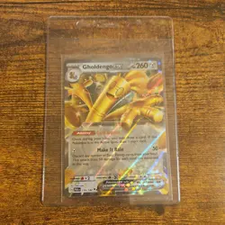 Pokemon Gholdengo EX TCG Paradox Rift Holo 139/182 Double Rare NM Pack Fresh - Image 1