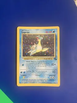 Pokemon Lapras (10/62) Fossil LP HOLO - Image 2