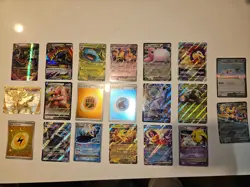 Lot: 20 Pokemon Cards; Mega Rayquaza EX, Mega Metagross EX; VMAX Aggron - Image 1